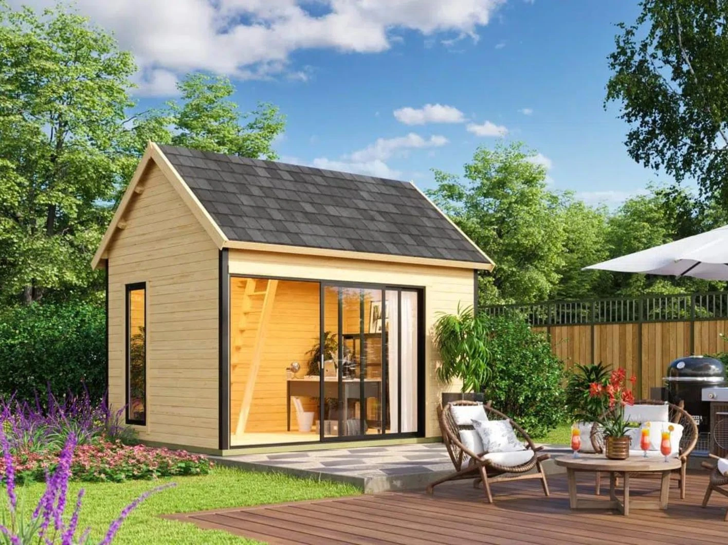 Tuinhuis Murano 2 336 x 430 cm - Afbeelding 1